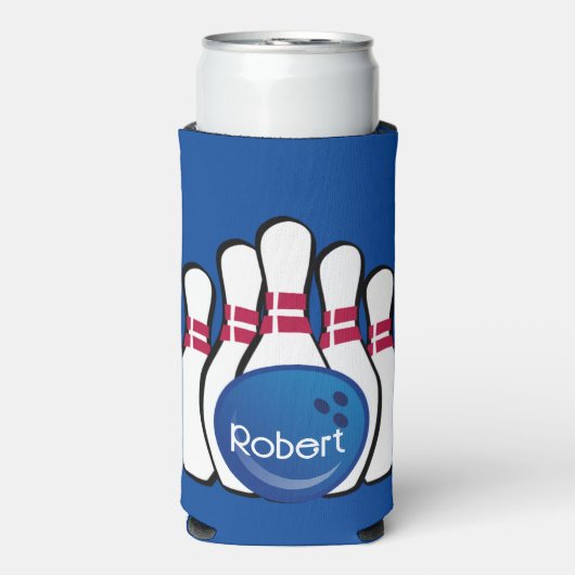 Bowling Design Seltzer Can Cooler Selters Dosenkühler (Seltzer Vorderseite)