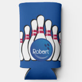 Bowling Design Seltzer Can Cooler Selters Dosenkühler (Vorderseite)