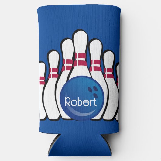 Bowling Design Seltzer Can Cooler Selters Dosenkühler (Vorderseite)