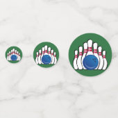 Bowling Design Table Confetti Konfetti (Vorderseiten)