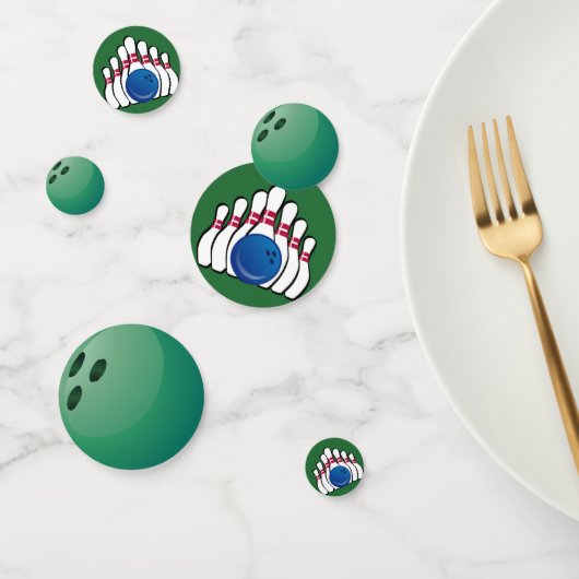 Bowling Design Table Confetti Konfetti (Gruppe)