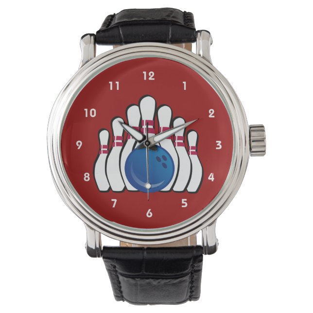 Bowling Design Watch Armbanduhr (Vorderseite)