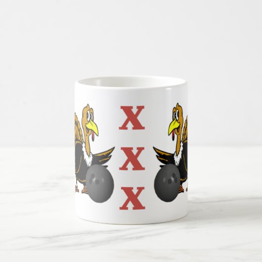 Bowling die Türkei Kaffeetasse (Mittel)