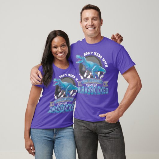Bowling Dinosaur Bowler Bowling Ball Bowling T-Shirt (Unisex)