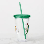 Bowling Dinosaurier Cartoon Personalisiert Bowlers Acryltrinkbecher (Links)
