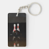 Bowling Doppelseitige Schlüsselkette Schlüsselanhänger (Rückseite)