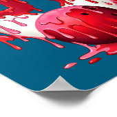 Bowling Drip Number 67 Player Or 67th Birthday Des Poster (Ecke)