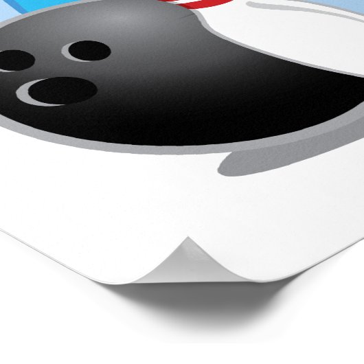 Bowling Duck Poster (Ecke)