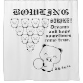 Bowling Duschvorhang (Vorderseite)