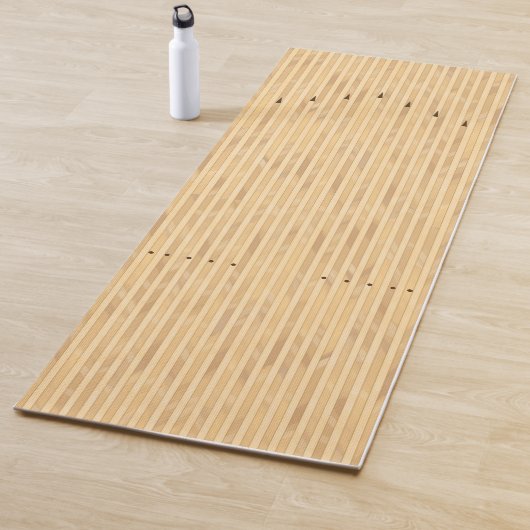 Bowling-Ebene/Anflugbereich (vorne/hinten) Yogamatte (Beispiel)