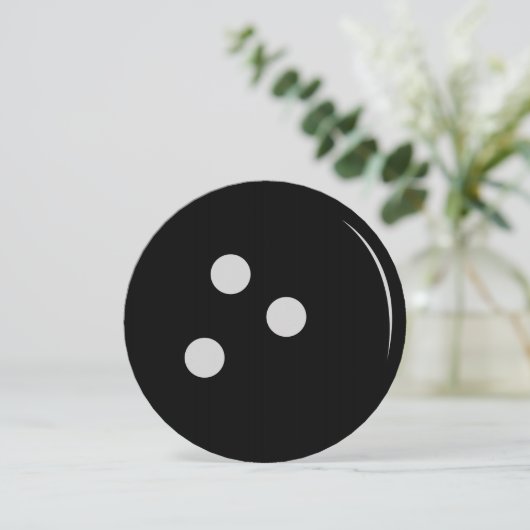 Bowling Einladung (Stehend Vorderseite)