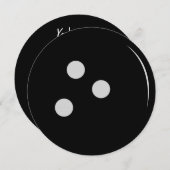 Bowling Einladung (Vorne/Hinten)