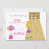 Bowling Einladung (Vorderseite)