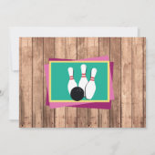 Bowling Einladung Foto Bowl Chalk Bowls Einladung (Rückseite)