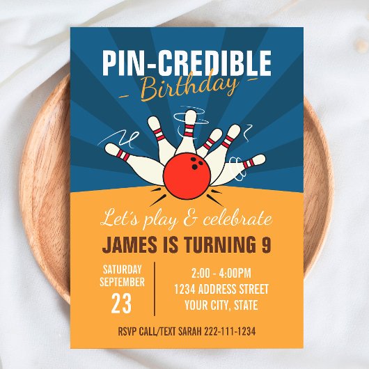 Bowling - Einladung zum Geburtstag