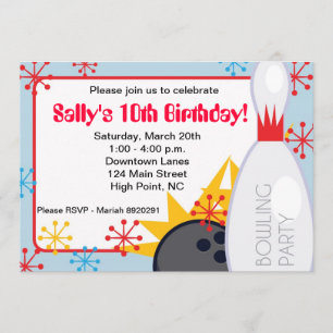 Bowling - Einladung zum Geburtstag
