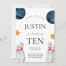 Bowling Einladung zum Geburtstag von Kindern