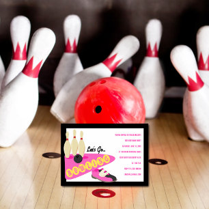Bowling Einladungen zur Geburtstagspartei