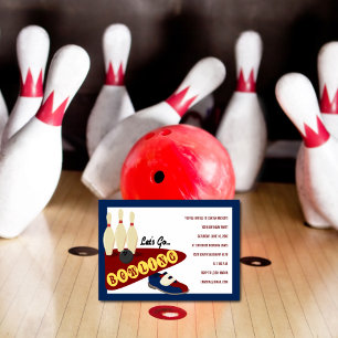 Bowling Einladungen zur Geburtstagspartei