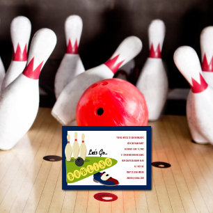 Bowling Einladungen zur Geburtstagspartei