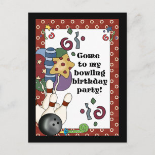 Bowling Einladungen zur Geburtstagspartei