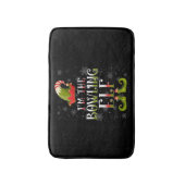 Bowling Elf Christmas Badematte (Vorderseite Vertikal)