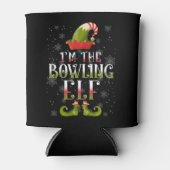 Bowling Elf Christmas Dosenkühler (Vorderseite)