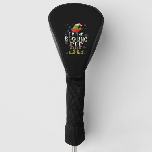Bowling Elf Christmas Golf Headcover (Vorderseite)