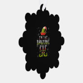 Bowling Elf Christmas Ornament Karte (Rechts)