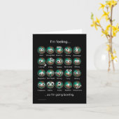 Bowling Emotionen Blankkarten Karte (Gelbe Blume)