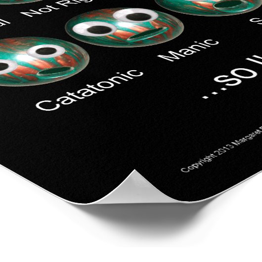 Bowling Emotions Poster (Ecke)