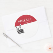 Bowling-Ereignis Runder Aufkleber (Umschlag)