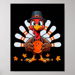 Bowling Erntedank Kostüme Türkei Matching Playa Poster