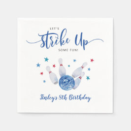 Bowling erwischt Spaß Serviette