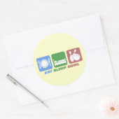 Bowling essen runder aufkleber (Umschlag)