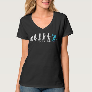 Bowling Evolution Man Bowler Lucky Bowling T-Shirt