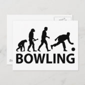 Bowling Evolution Postkarte (Vorne/Hinten)
