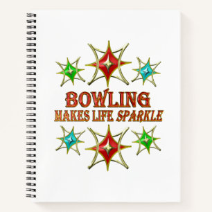 BOWLING EXTRAVAGANT STARS NOTIZBLOCK