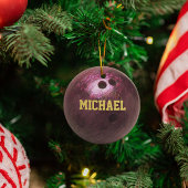 Bowling Fan Personalisiert Ornament