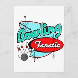 Bowling Fanatic Postkarte