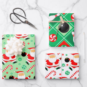 Bowling-Feiertags-Geschenkverpackungspapier Geschenkpapier Set