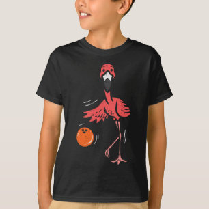 Bowling Flamingo Bowling Player Boys Girls Tod ste T-Shirt