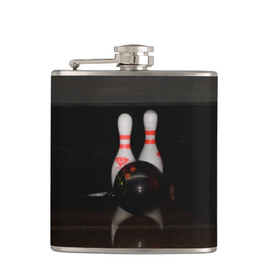Bowling Flask Flachmann (Vorderseite)