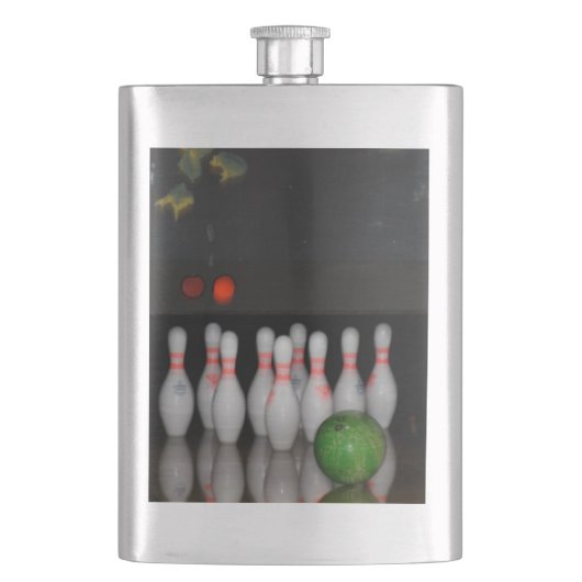 Bowling Flask Flachmann (Vorderseite)