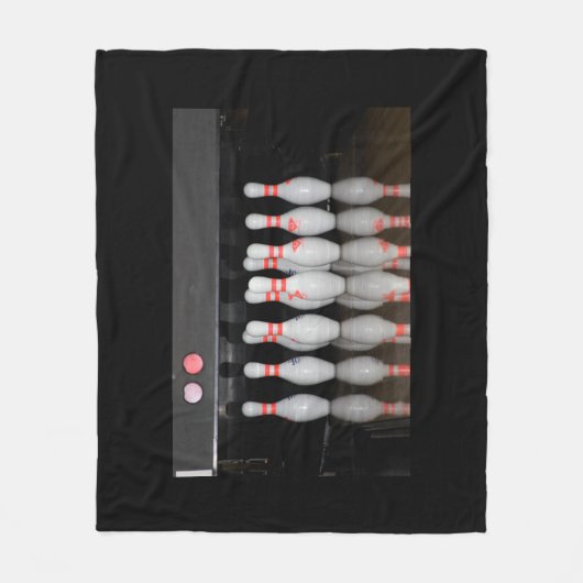 Bowling Fleece Blanket (Vorderseite)