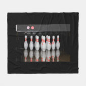 Bowling Fleece Blanket (Vorderseite (Horizontal))