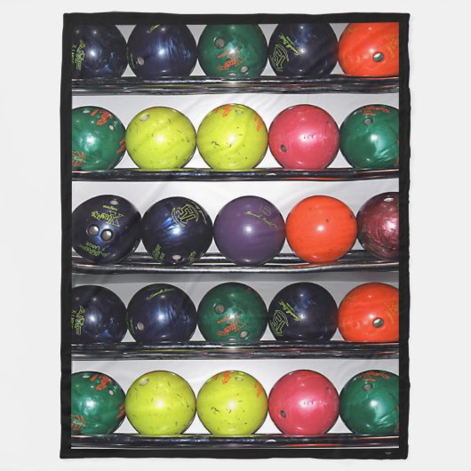 Bowling Fleece Blanket (Vorderseite)