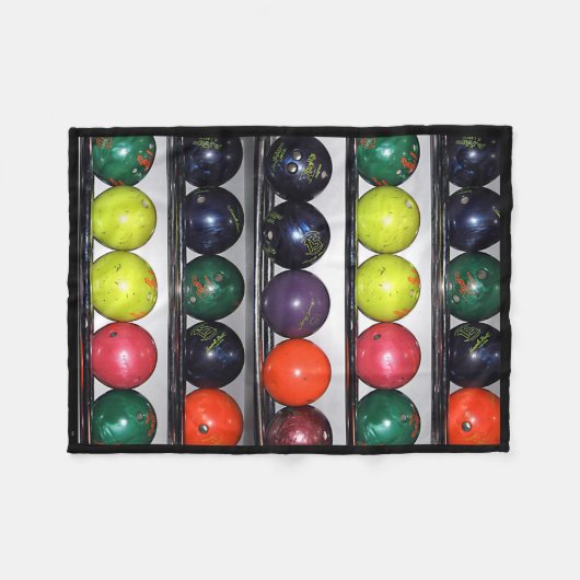 Bowling Fleece Blanket (Vorderseite (Horizontal))