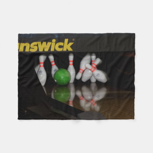Bowling Fleece Blanket (Vorderseite (Horizontal))