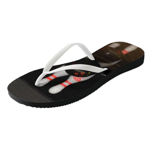 Bowling Flip Flops Badesandalen (Schrägansicht)